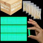 500 Pcs Glow Sticks for Fishing Bulk Mini Glow Stick Night Fishing Sign Light up Bobbers Fishing Glow Sticks 1.5" Glow Sticks for Fishing Easter Egg Zombie Party Halloween Decoration