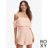 在飛比找momo購物網優惠-【ROXY】女款 女裝 平口一字領連身短褲 連身褲 ANOT