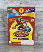 Jump Start Advanced 1st Grade 4-Disc CD-ROM Box Set PC Math Spelling Reading NEW