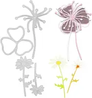 2 PCS Die Cuts for Card Making, Lotus Leaf Metal Die Cuts Lace Decoration Cutti