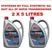 SYNTHETIC transmission oil, MV 5ltr x 2, by Royal, SYNTRANS fluid for all ZF...