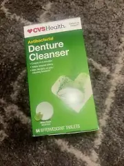 2 CVS 3 Minute Denture Cleanser 168 Effervescent Tablets Mint EXP 09/28/2026