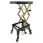 350lbs Light Motorbike Lift Dirt Bike Hydraulic Scissor Jack Hoist with Castors