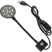 Kisangel Fish Tank USB Light Aquarium Light Clip on Fish Tank Decorations Aquarium Supplies Black Abs