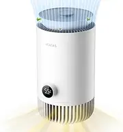 xCREAS Humidifier and Air Purifier in One, Evaporative Humidifier and HEPA Air Purifier Combo for Bedroom, 0.8 Gal Water Tank Top Fill, 23dB Quite Mist-Free