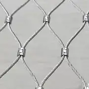 High Altitude Safety Netting for Balcony Stairs Flexible Cable Wire Rope Mesh Outdoor Net Fence (0.8x15m/2.62x49.2ft)