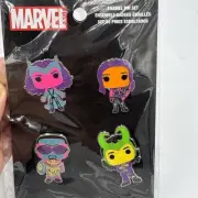 Funko Pop! Marvel: 4pk Enamel Pin Set - NEW