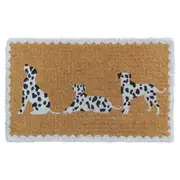 Dalmation Trio Coir Doormat 75x45cm