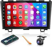 for Honda CRV 2007 2008 2009 2010 2011 Android Car Stereo Radio 9 Inch HD Capactive Touchscreen Car Audio Support Mirror Link WiFi GPS Navigation Bluetooth FM/RDS Radio HD Backup Camera