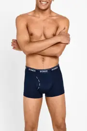 [Bonds] Bonds Men's Microfibre Guyfront Trunk in Nu Navy Size: Small, Recycled Polyester S Nu Navy