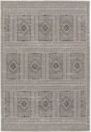 Raya Antiqua Charcoal Outdoor Floor Rug - 2 Sizes