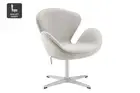 Matt Blatt Arne Jacobsen Height Adjustable Swan Chair Premium Replica (Bone),