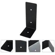 4 Pcs Floating Shelves Brackets Black for Heavy Duty Shelf Travel