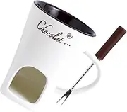 Fenteer Elegant Chocolate Fondue Set for Home Entertaining, White