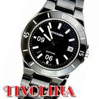 在飛比找蝦皮購物優惠-日本TIVOLINA黑色陶瓷男錶手錶【 長億鐘錶 】全陶 夜