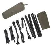 US Camping Cot Army Green Portable SinglePerson Detachable Foldable Heightened