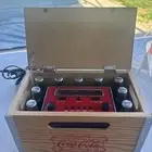 RETIRED COCA-COLA Wood Crate FM AM Digital Alarm Clock Radio NIB. Open Box