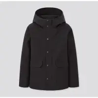 在飛比找蝦皮購物優惠-UNIQLO 童裝 登山防潑水連帽外套 黑 size:140