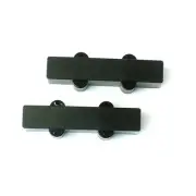 1 set of bass Guitar Pickup cover for 5 String Bridge and Neck ,Black