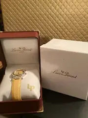 Lucien Piccard Woman Watch Yellow Band New In Box