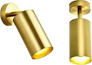 Hobaca GU10 Modern Gold LED Ceiling Spots Downlight Surface Mounted Celing Light Bathroom Bedroom Mirro Wall Sconce Lighting Reading Picture Light Living Room Display Focus Light