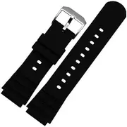 [Senphyton] 21mm Rubber Silicone Watch Band Strap Replacement with Black Buckle for Luminox 3000 3900 3100 3200 3400 and 3600 series - Luminox Navy Seal Watch Bands