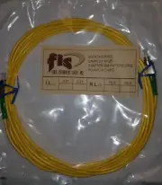Simplex FC/APC-FC/APC 9/125 Single Mode Fiber Patch Cable, 3Meter Yellow Jacket