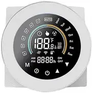 WiFi Smart Thermostat for Water/Gas Boiler Digital Temperature Controller Large LCD Display Touch Button Voice Control Compatible with Assistant & Alexa