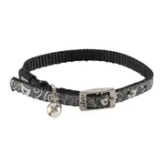Rogz Sparklecat Pin Buckle Cat Collar Black XSmall