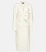 [Nili Lotan] Nili Lotan Edmont wool-blend coat AU 14 white