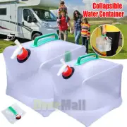 10L/20L Foldable Water Carrier Outdoor Collapsible Camping Water Container Tap