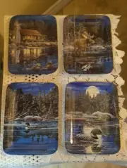 4 -Reflections at Loon Landing/Harold Roe/Collector Plates/Excellent Condition