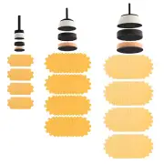 Bowl Flex Edge Sanding Disc Curved & Flat Surface Mandrel Kit (129 Piece)