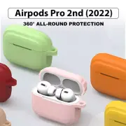 New Airpods Pro 2nd Generation Case Apple Soft Silicone Protective Cover Au