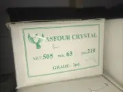 RARE Asfour Chandelier Crystal Prisms art:505 mm63 (210 Pcs) RARE NEW ssr7