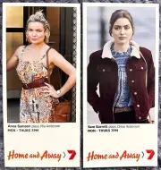Home And Away Mother Daughter Fan Cards Mia and Chloe, Anna Samson & Sam Barrett