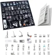 Professional Domestic 42 PCS Sewing Machine Sewing Foot Presser Foot Set with Manual for Brother, Singer, Babylock, Janome, Elna, Toyota, New Home, Simplicity and Kenmore Low Shank Sewing Machines