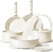 15-Piece Non-Stick Ceramic Cookware Set for Healthy Cooking,Induction Compatible