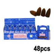 48pcs Satya Sai Baba Nag Champa Dhoop Cone Incense Scent Aromatherapy Tower