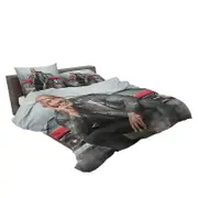 v4108 Bed Sheets Dwayne Johnson in Fast & Furious Presents Hobbs & Shaw Duvet Cover Set Bed Sheets IU4108