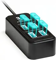 4-Port USB Hub for Vive Tracker USB dongles, Portable USB Adapter, Multiport Expander, Splitter for Desktop, Laptop, Xbox, HDD, Console, Printer, PC, Keyboards, HP, Dell