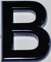 1 PCS - Apartment Number Sign/Mailbox Number Sign, B ( 3D,2.75 x 1.75,)