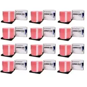 12 x Pink Barrier Tape Film, Dental, Adhesive, Tattoo, Lab 2400 4" x 6" Sheets