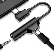 DISPRA C Adapter for Headset, Headset Verr 3.5Mm, USB Type C Charger, Headphone Jack, Headphone Audio Adapter for Most Int Phones