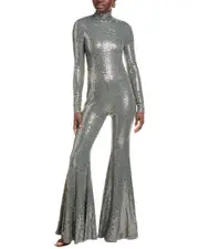 Michael Kors Collection Sequin Mock Neck Jumpsuit