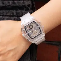 在飛比找蝦皮商城精選優惠-PINTIME時尚外貿新款透明殼多功能夜光男士手錶女士爆款網