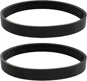 YINETTECH 2pcs 6PJ309 Ribbed belt Serpentine Drive Belt Serrated belt Rubber Power Transmission Belt Compatible with Electric Scarifier BEV1232 Black