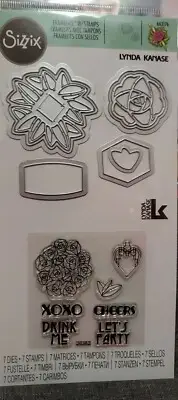 Sizzix Framelits Stamps and Dies Cupcake /Straw toppers