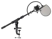 Samson MBA18 Microphone Boom Arm Studio Podcast Mic Stand+Pop Filter+ShockMount