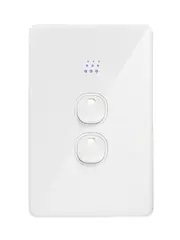 Powermesh 2 Gang Multi Dimmer Switch in White